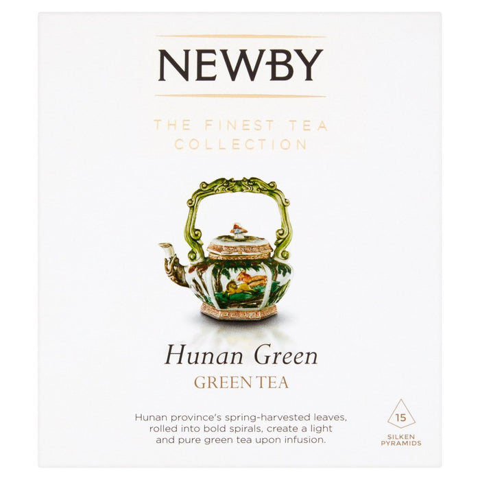 Newby Teas Hunan Green Silken Pyramids 15 per pack