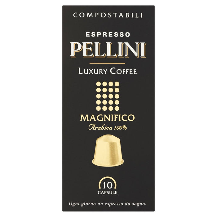 Pellini Luxury Magnifico Compostable Nespresso Compatible Coffee Capsules 10 per pack
