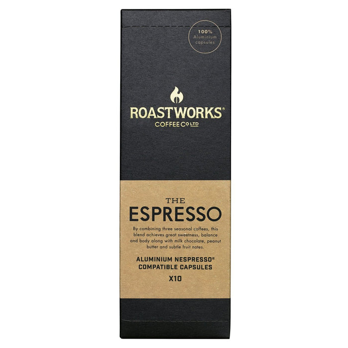 Toastworks espresso nespresso compatible cápsulas 10 por paquete
