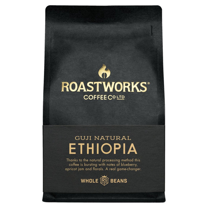 Roastworks Ethiopia Natural Whole Bean Coffee 200g