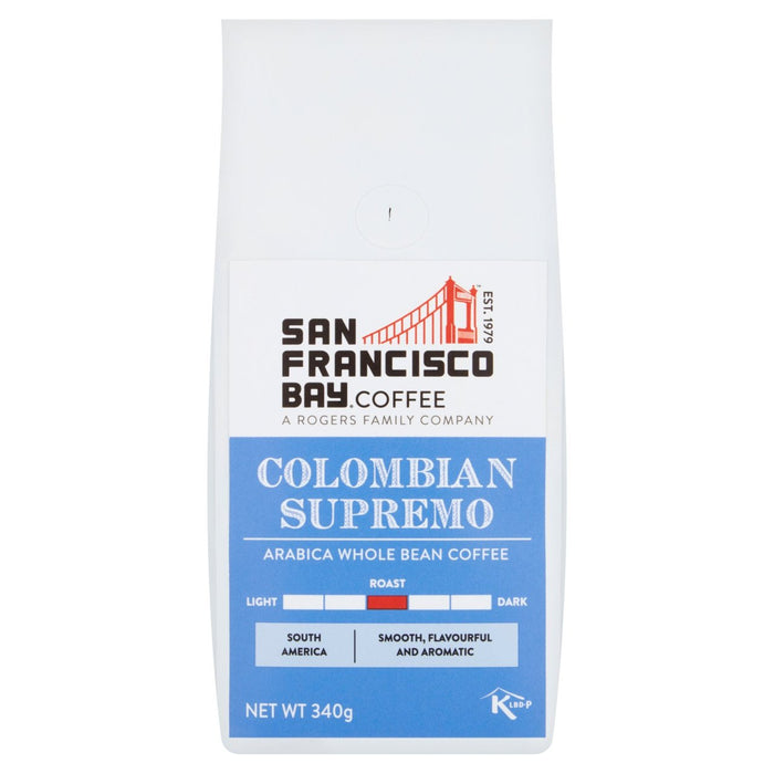 San Francisco Bay Columbian Wholeboan Coffee 340g