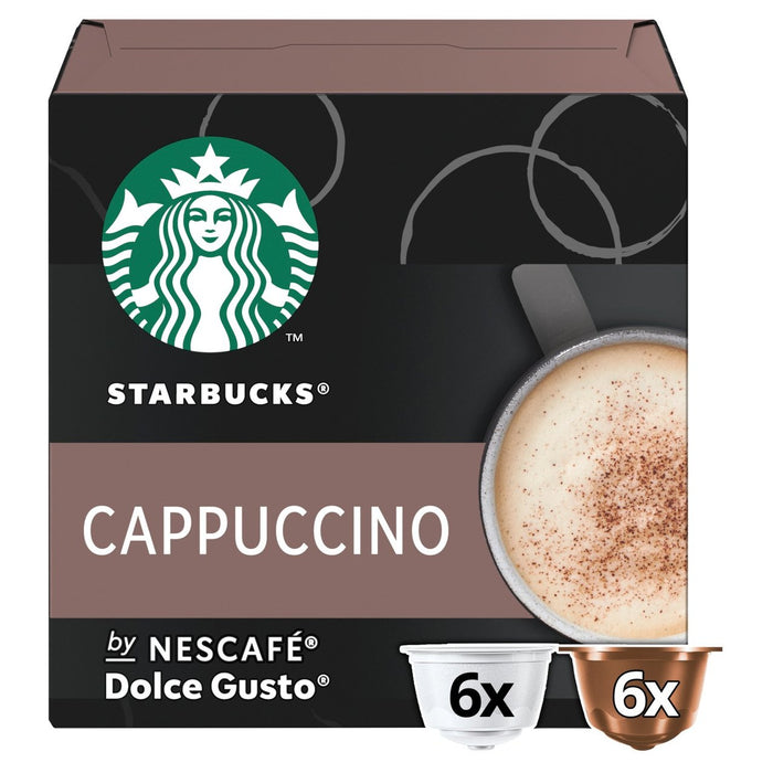 Starbucks Cappuccino Coffee Pods by Nescafe Dolce Gusto 12 per