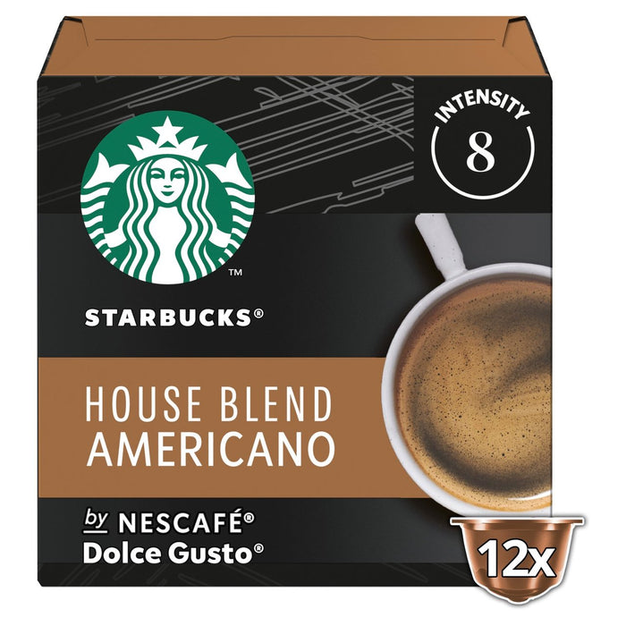 Starbucks Medium House Blend Coffee Pods Dolce Gusto 12 per pack