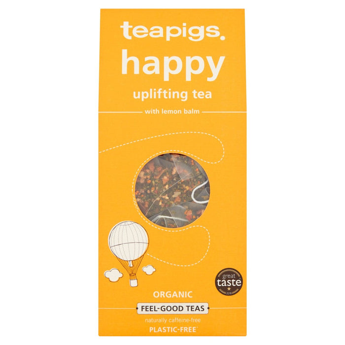 Teapigs Happy Organic Tea Bags with Lemon Balm 15 per pack