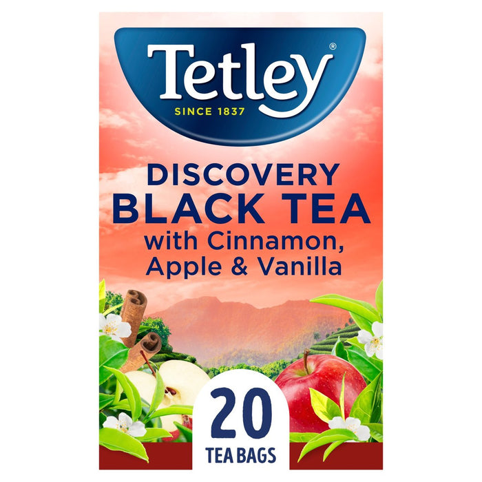 Tetley Discovery Black Tea with Cinnamon Apple & Vanilla 20 per pack