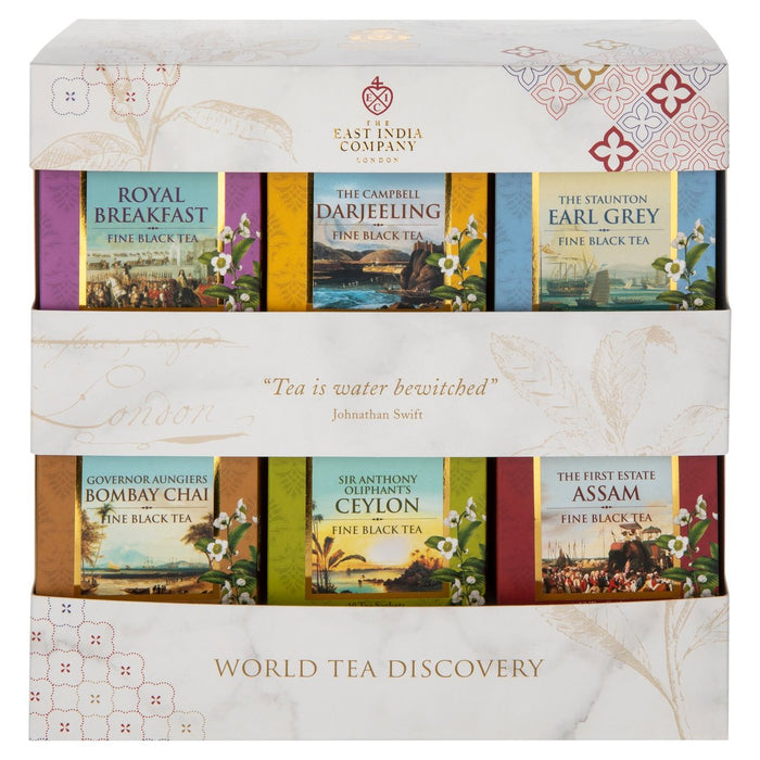 The East India Company World Tea Discovery Black Teabag Selection Box 60 per pack