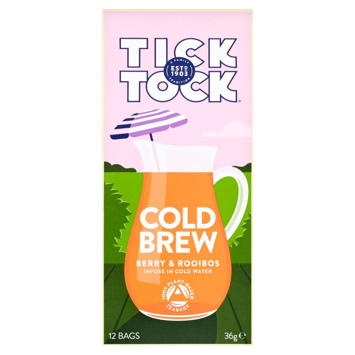 Tick Tock Cold Brew Berry & Rooibos 12 per pack