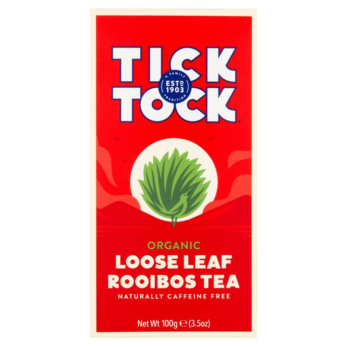 Tick Tock Organic Rooibos Loose Leaf Tea 100g