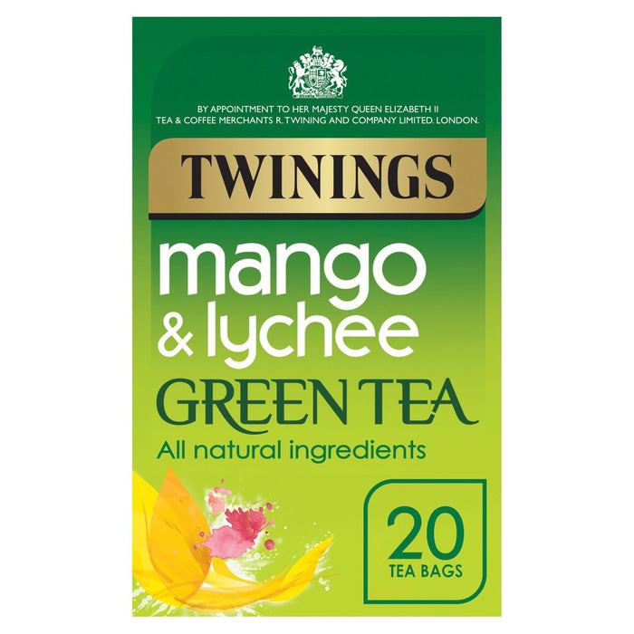 Twinings Mango & Lychee Green Tea 20 Sacs de thé