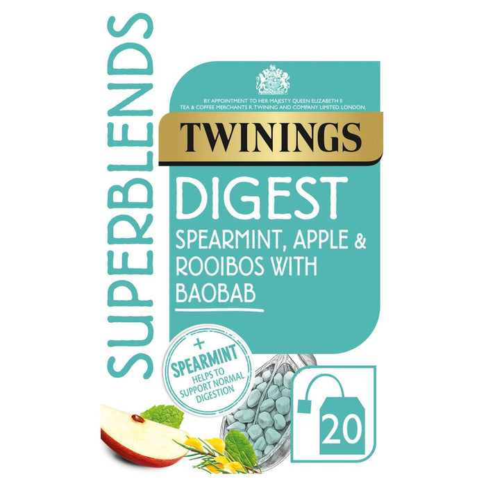 Twinings Superblends Digest with Spearmint Apple and Rooibos 20 per pack