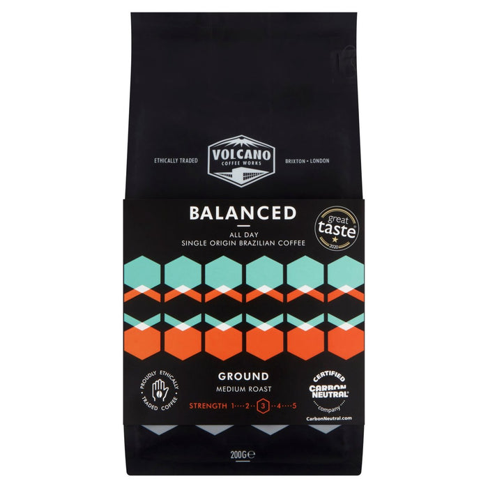 Volcano Coffee Works Balanced All Day Ground Coffee 200g