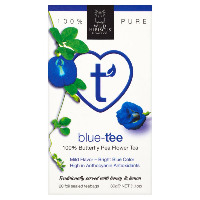 Wild Blue Pea Hibiscus Tea Bags 20 per pack