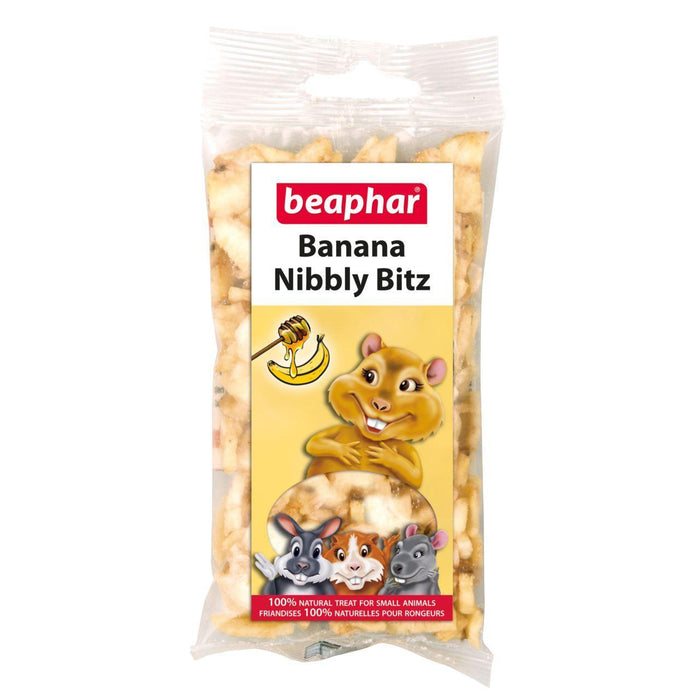 Beaphar Banana Nibbly Bitz For Small Animals 50g
