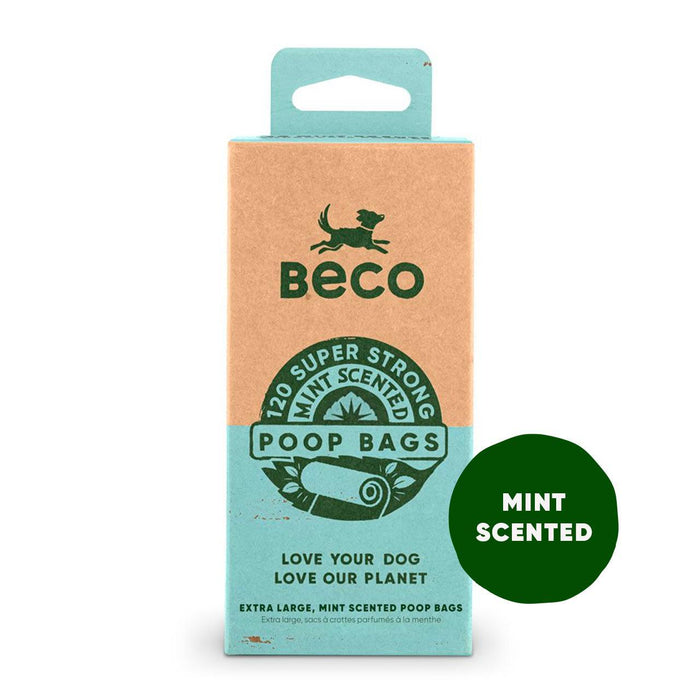 Beco Dog Poop Bags Mint Scented 120 per pack