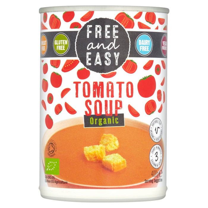 Kostenlos und einfach kostenlos aus Milchprodukten kostenlos Bio -Tomatensuppe 400g