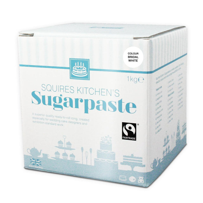 Squires Kitchen White Fairtrade Sugarpaste Ready to Roll Icing 1 kg