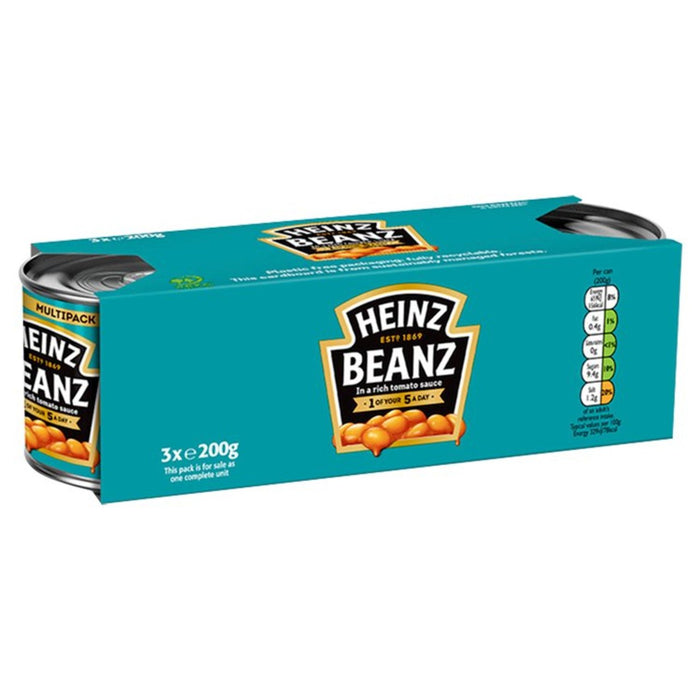Heinz Baked Beanz à la sauce tomate triple pack 3 x 200g