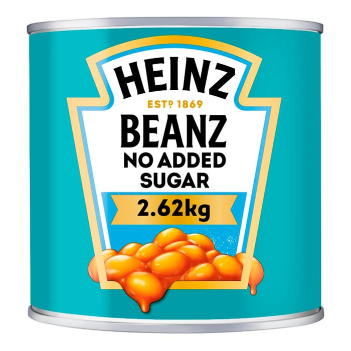Heinz gebackene Beanz ohne zusätzliche Zuckerfamiliengröße 2,62 kg