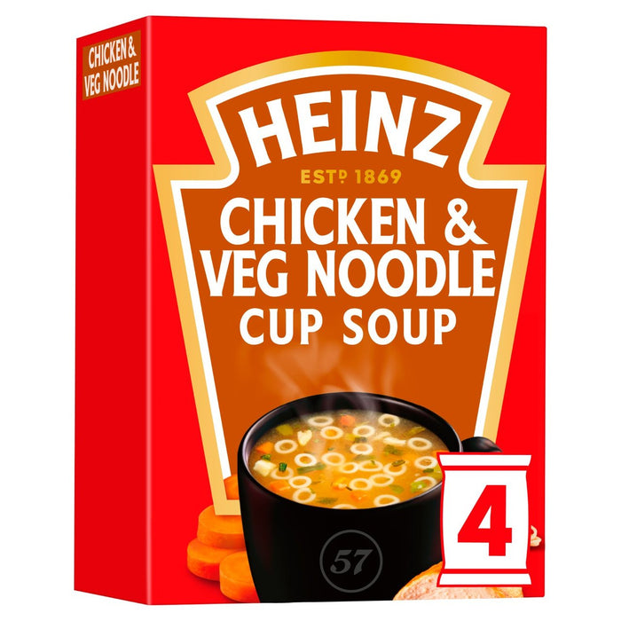 Heinz Chicken & Veg Noodle Cup Suppe 4 x 18g