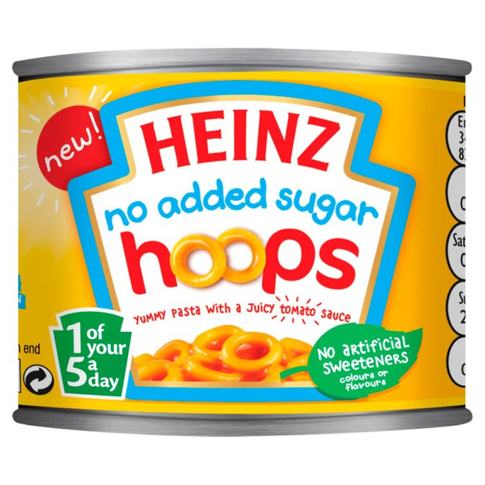 Heinz hoops pas de sucre ajouté 200g