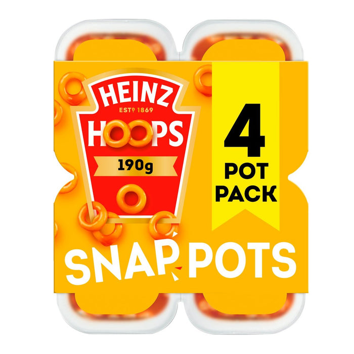 Heinz Hoops Snap Pots 4 x 190g