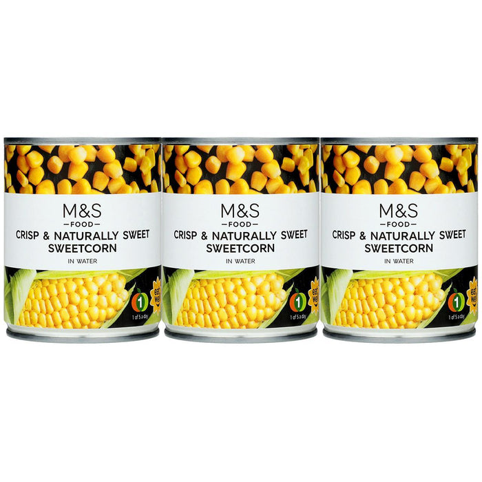 M&S Sweetcorn in Water Multipack 3 x 195g