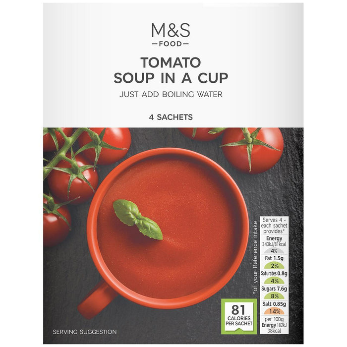 M&S Tomato Cup Soup 4 x 22g