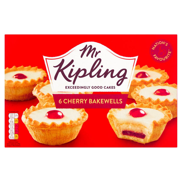 Mr Kipling Cherry Bakewells 6 per pack