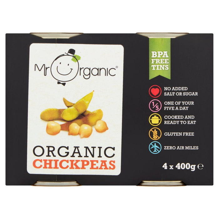 Mr Organic Chickpas 4 Pack 4 X 400G