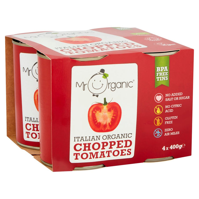 MR Bio gehackte organische italienische Tomaten 4 x 400 g