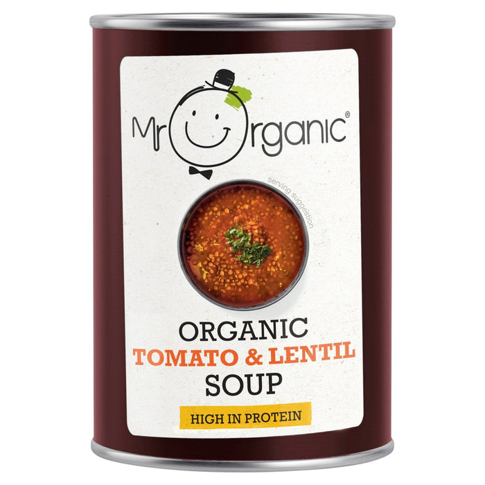 Mr Soup Tomato et Lentil biologique 400G