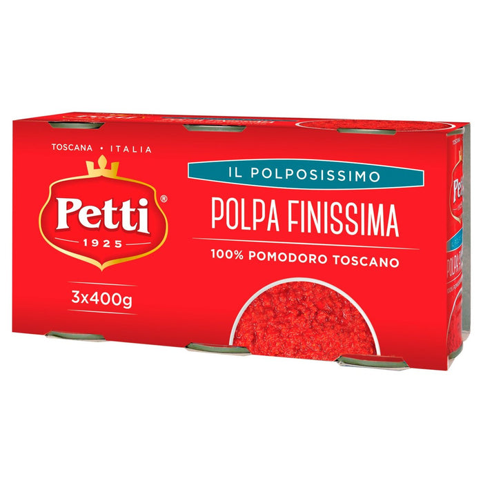 Petti fein gehackte Tomaten 100% Italienisch 3 x 400 g