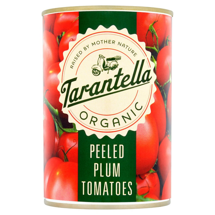 Tarantella Organic Peled Plum Tomatoes dans le jus de tomate 400g