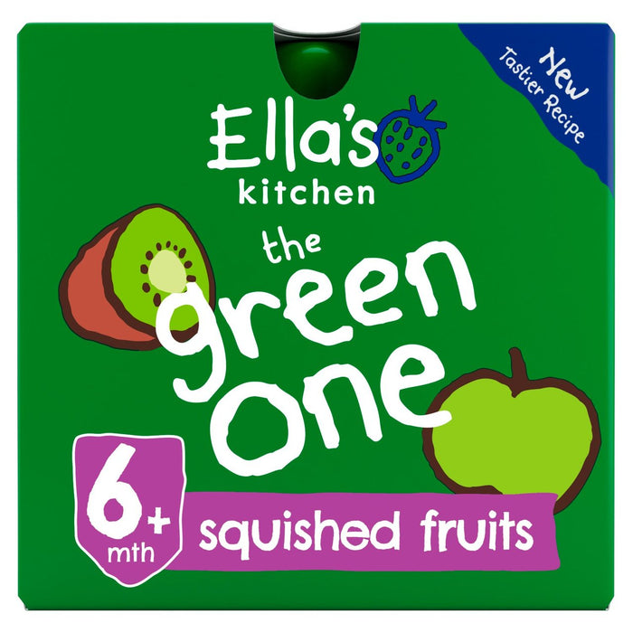 Ella's Kitchen Organic Smoothie Fruits The Green One 5 x 90g