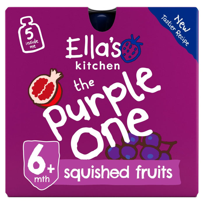 Ella's Kitchen Organic Smoothie Fruits The Purple One 5 x 90g