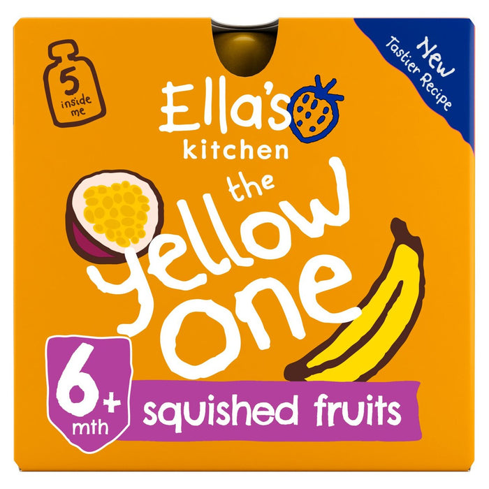 Ella's Kitchen Organic Smoothie fruit le jaune 5 x 90g