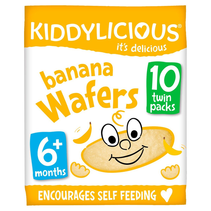 Kiddylicious Banana Wafers 6months+ 10 x 4g