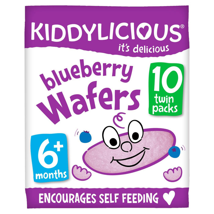 Kiddylicious Blueberry Wafers 6 months+ 10 x 4g