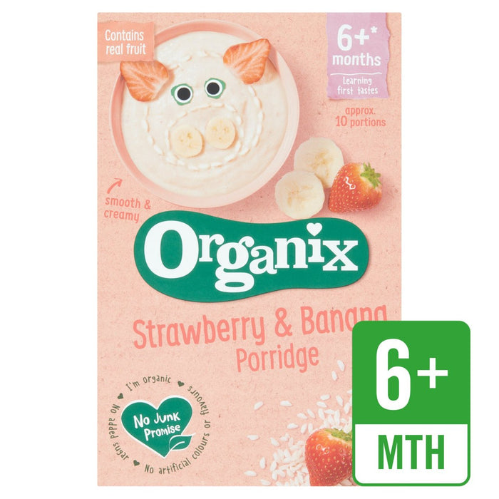 Organix Strawberry & Banane Bio -Babybrei 120g