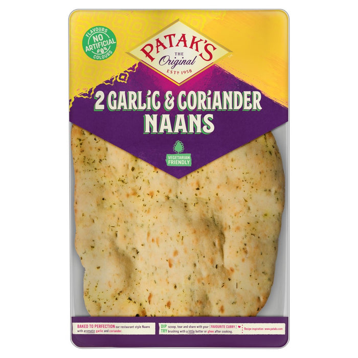 Patak's Garlic & Coriander Naan Breads 280g