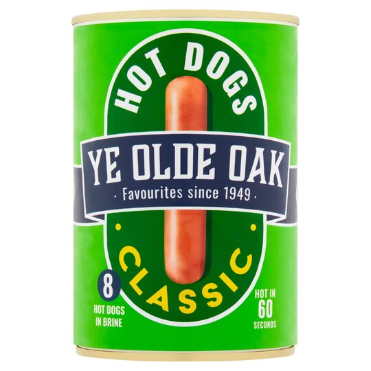 Ye Old Oak 8 Hot Dogs 400g