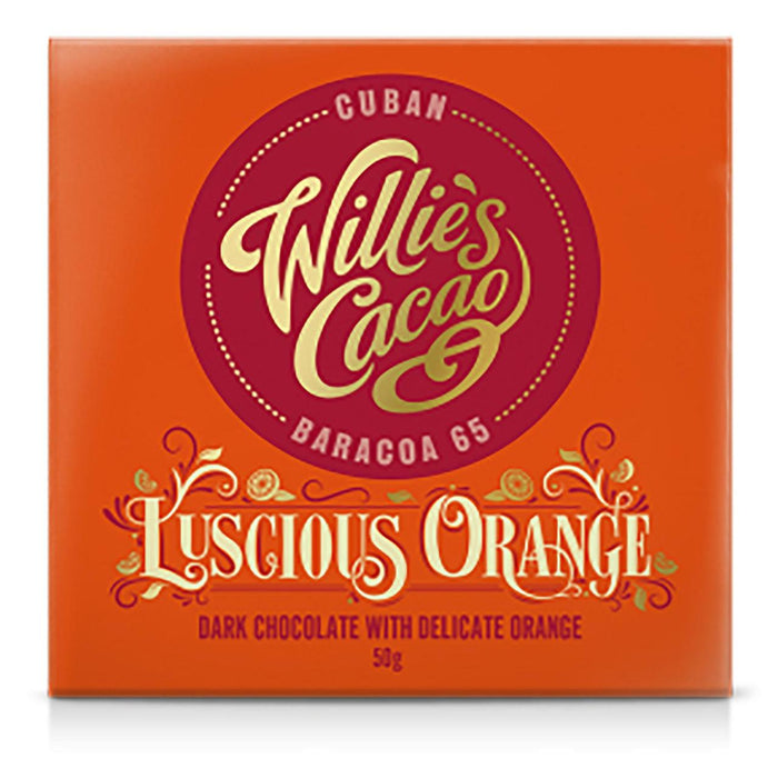 Willies Kakao dunkle Schokolade mit üppiger Orange 50g