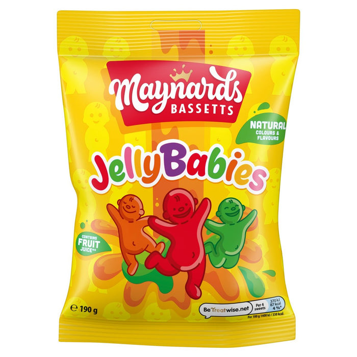 Maynards Bassetts Jelly Babies Sweets Bag 190g