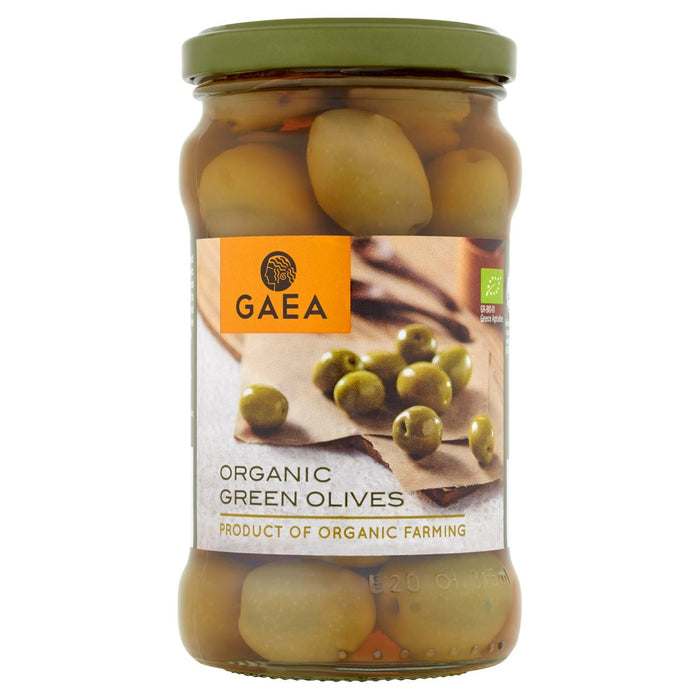 Gaea Organic Green Olives 300g