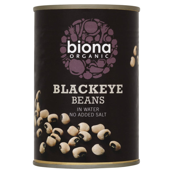 Biona Organic Blackeye Beans dans l'eau 400g