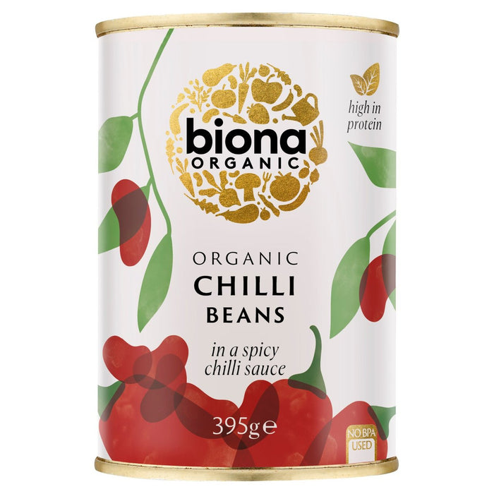 Biona Organic Red Reiny Behans in Chilli Sauce 400G