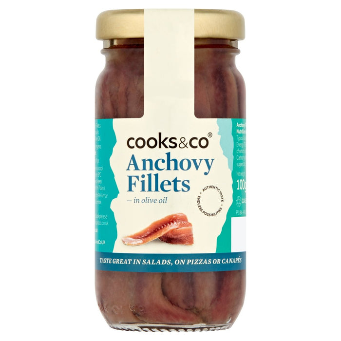 Cooks & Co Anchovy Fillets in Olive Oil 100g