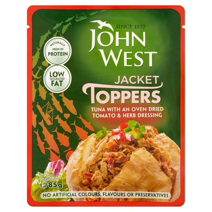 John West Tomate &amp; Hierbas Tuna Jacket Topper 85g 