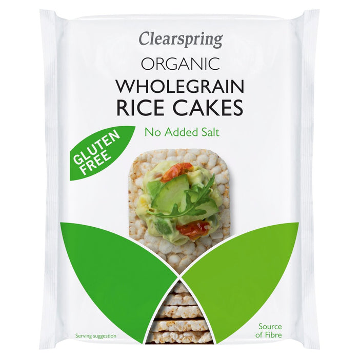 Clearspring Organic Rice Cakes with No Added Salt 130g