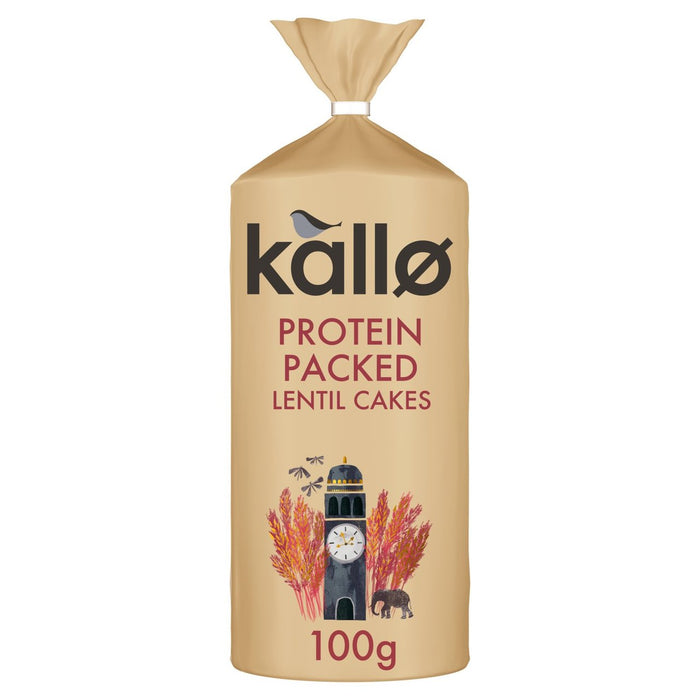 Kallo Protein Packed Lentil Cakes with Seeds 100g